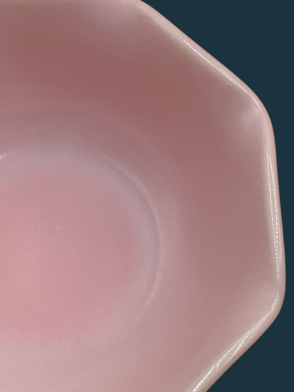 Vintage Hazel-Atlas Art Glass Ripple Cereal/Dessert Crinoline Bowl 5.25"D Pink - Picture 6 of 7